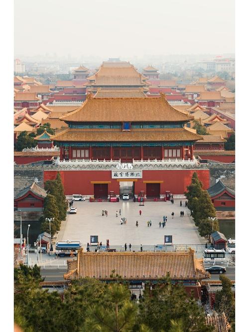 俯瞰故宫全景北京全景还有最美落日6015_故宫_故宫博物院_景山