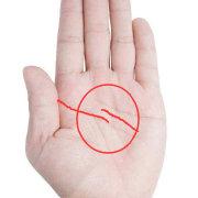 如果智慧线断开呈上下两条并且首尾在水平方向上有所.