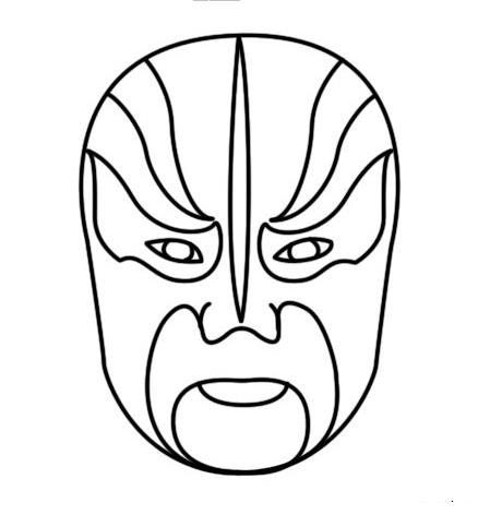 脸谱简笔画