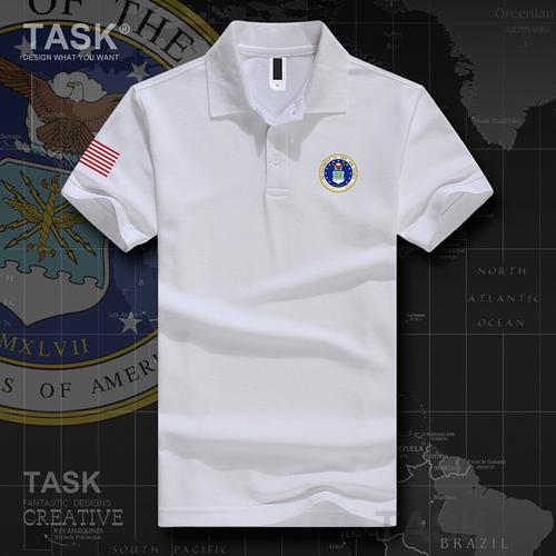 task美国usa空军飞行员户外运动短袖t恤特种兵男女翻领polo衫半袖