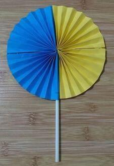 圆形扇子折纸怎么折?