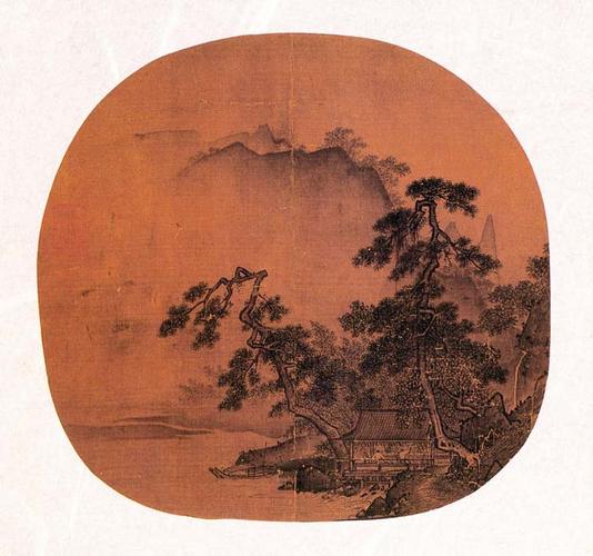 宋 夏圭 观瀑图 25.6x25.8cm 台北故宫博物院