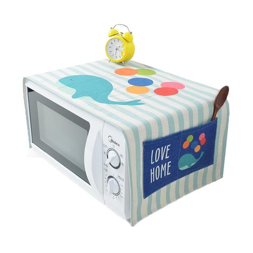 [灰熊老板杂货铺] 格兰仕防尘罩套烤箱罩防油盖布 可爱卡通北欧微波炉