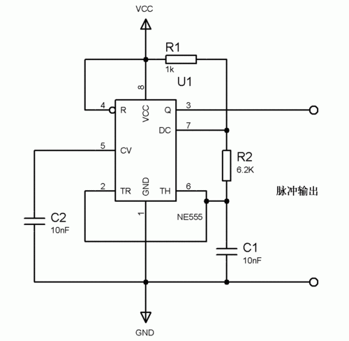 ne555基本振荡器电路