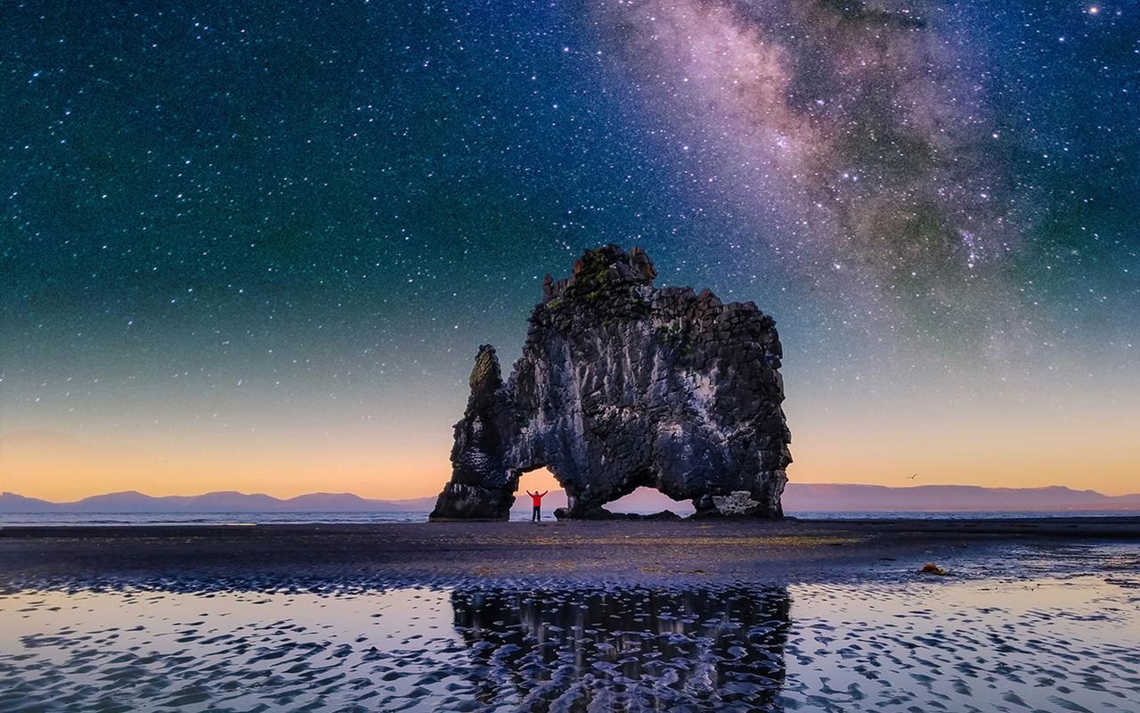 奇妙的冰岛风光唯美高清桌面壁纸