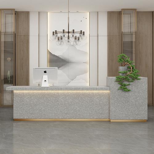 柜台现代售楼部接待台简约前台百搭吧台桌公司收银台服装店美容院