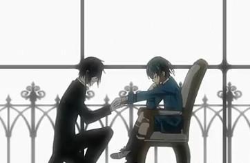 求男向男单膝跪地的动漫图片