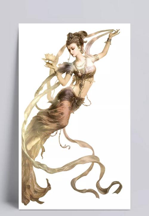 飞天,仙女,敦煌飞天,中国风,装饰元素,卡通元素,手绘/卡通敦煌人物