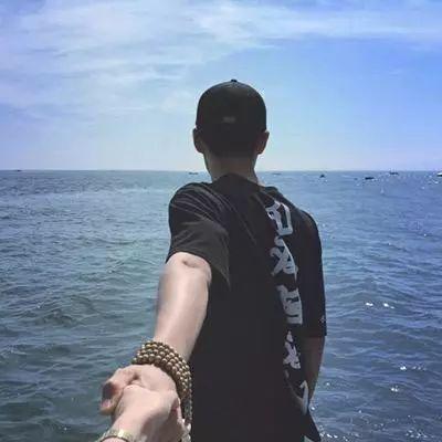 唯美情侣头像背影高清