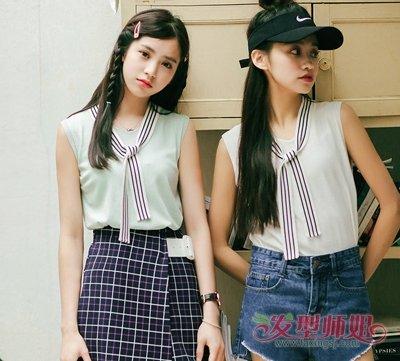 学生好看长发 女孩 2017年度女孩长发流行款式(2)_发型师姐