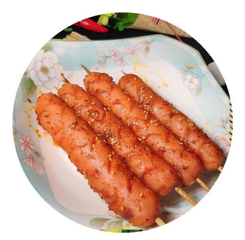 铁板板烤烤肠山东夫宇火腿肠淀粉粉肠油炸香肠包装即食肠类