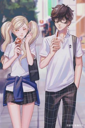 二次元动漫 小情侣