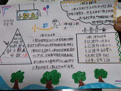 其它 神奇的圆点——三二班数学手抄报评比 写美篇  "小数"虽然是我们