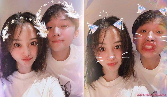 郑爽晒与男友张恒合照 空降粉丝群曝男友张恒上厕所密