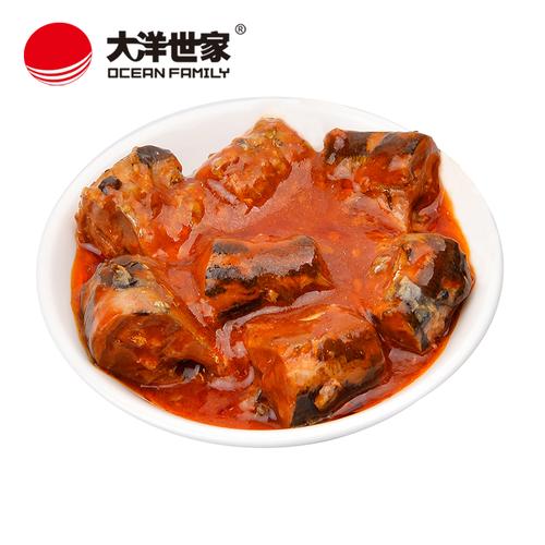 【4罐包邮】大洋世家茄汁秋刀鱼罐头200g 鱼罐头食品