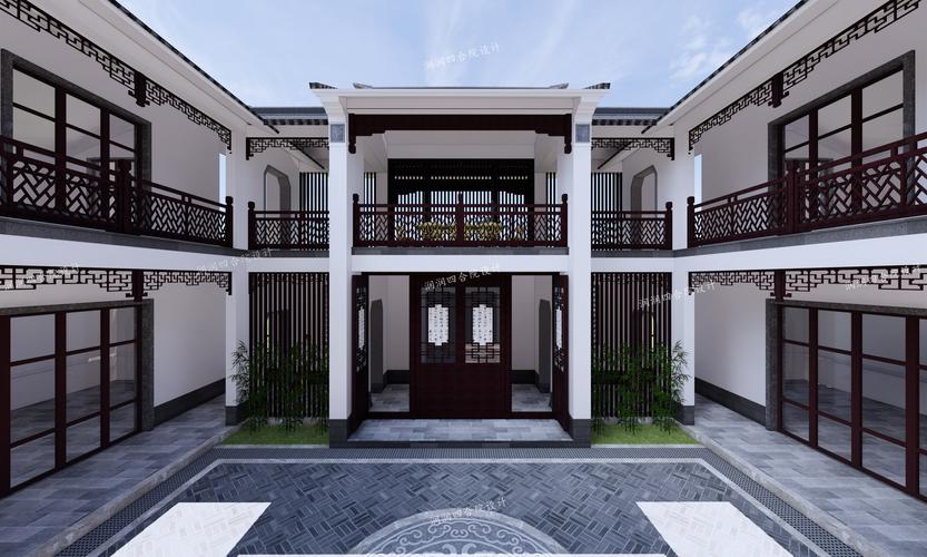 广东梅州三层现代中式四合院客家民居——润润四合院设计刘鹰作品