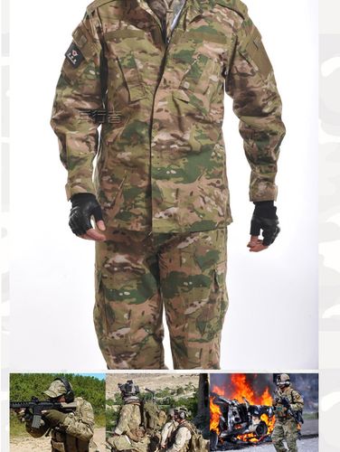 特警服 军服男装 军品夏美军新式acu数码迷彩服 cs服装 作战服(虎斑二