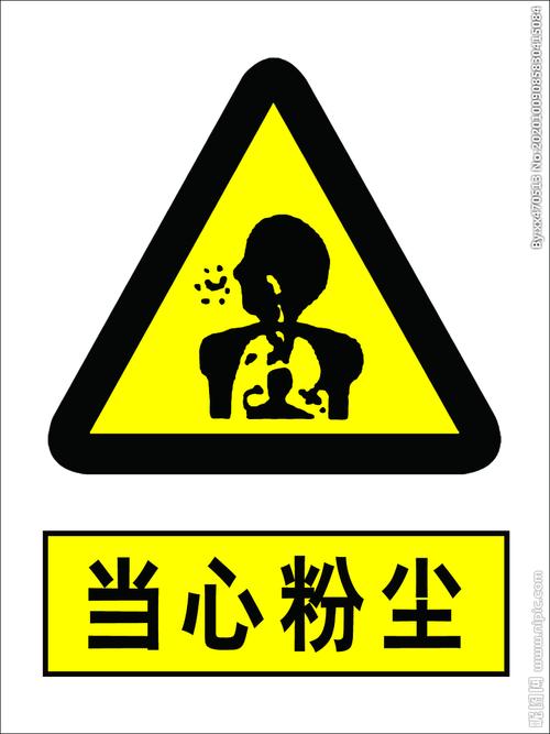 当心粉尘设计图__公共标识标志_标志图标_设计图库_昵图网nipic.com