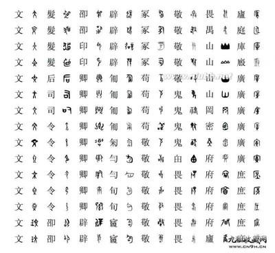 甲骨文金文小篆手抄报 手抄报版面设计图