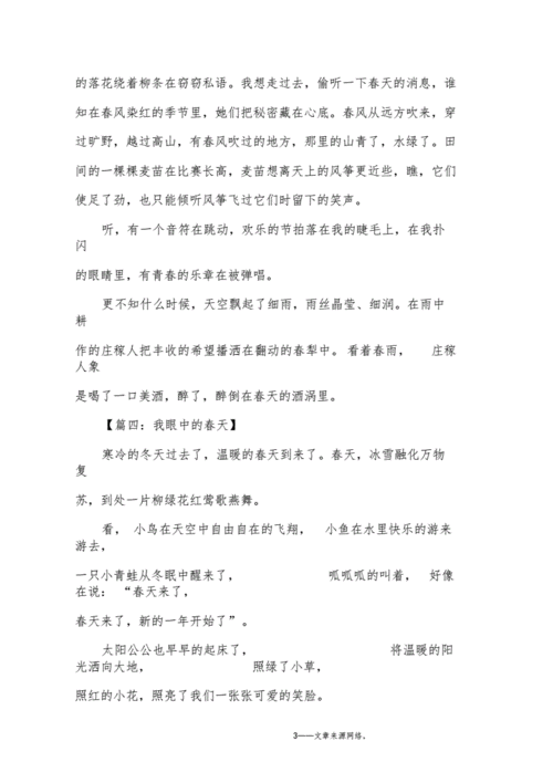 二年级写春天的作文-二年级作文.docx 8页