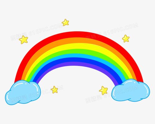 卡通彩虹创意免抠元素