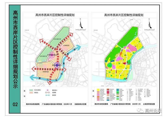 《高州市山美片区控制性详细规划》《高州市西岸片区控制性详细规划》