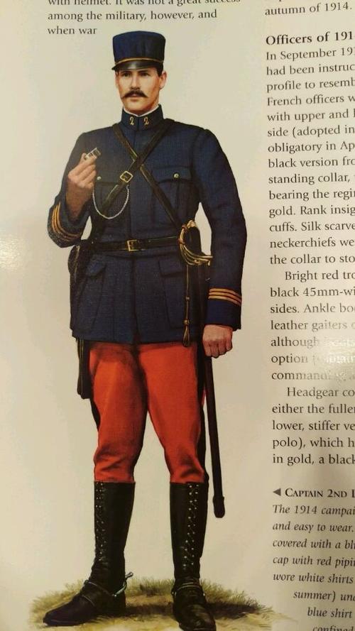 一战法国士兵服装颜色