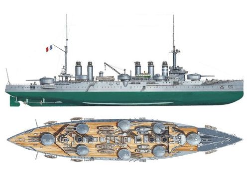 曾经的海军强国,一战和二战时期的法国战列舰|巡洋舰