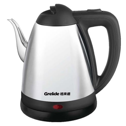 格来德grelide长壶嘴泡茶单层不锈钢电热水壶视频