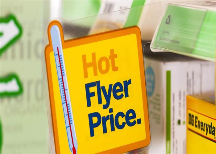 reusable custom printed plastic shelf talkers for product pro