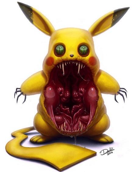 毁童年的卡通绘画