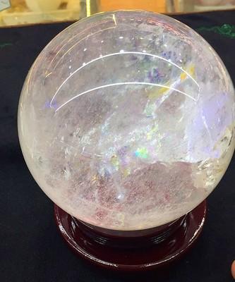 厂家直销天然水晶球风水石水晶球水晶球摆件白水晶球玄关办公饰品