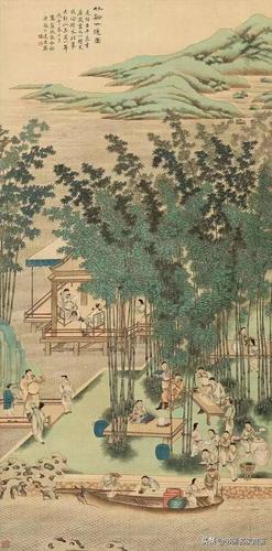 竹溪六逸图 沈敦和(1866-1920)