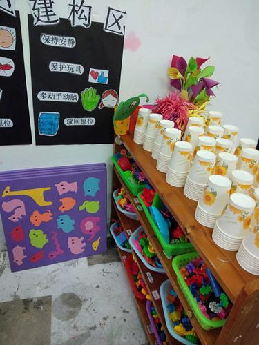 思南县三道水幼儿园小(2)班环境创设和区角布置