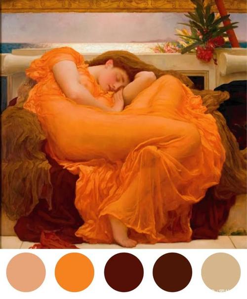 《flaming june》佛雷德里克·雷顿 1895