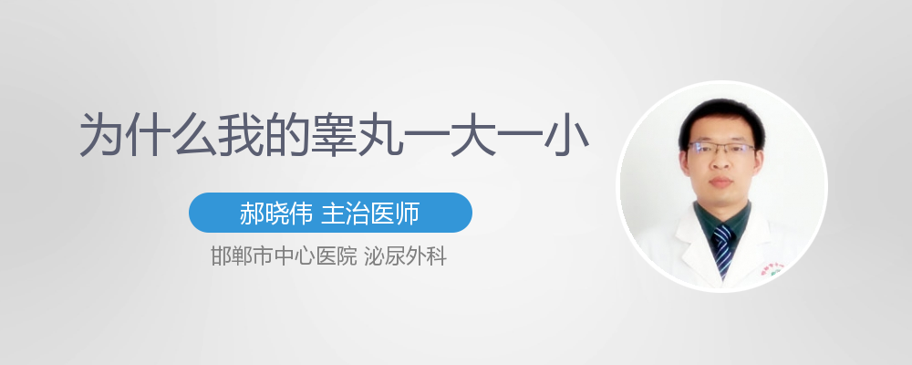 睾丸为什么会一大一小