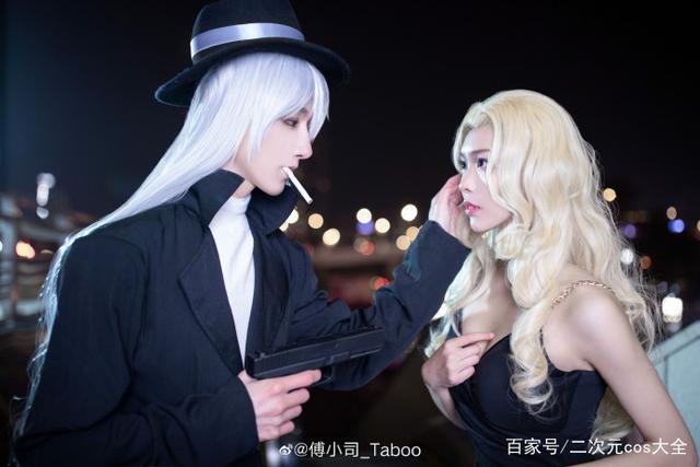 《名侦探柯南》琴酒,贝尔摩德&雪莉cos,好看到我屏住