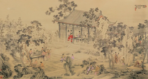 宋代画家刘松年《西园雅集》