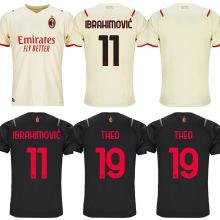 ac米兰球衣21-22二客11号伊布客场22号卡卡足球服泰版套装/男