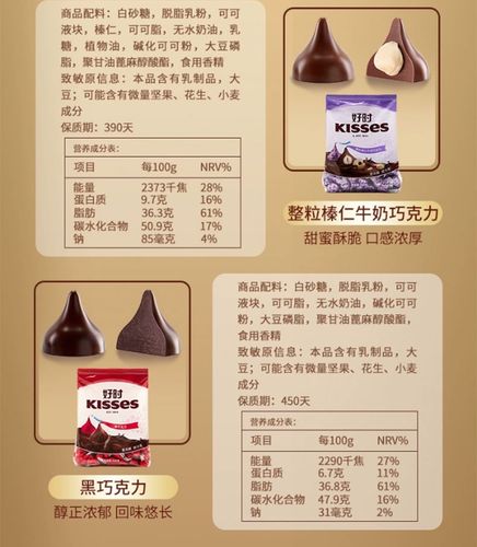 好时之吻 kisses 巧克力 炫彩多口味500g *2件79.