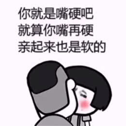 表情包你就嘴硬吧就算你嘴再硬亲起来也是软的
