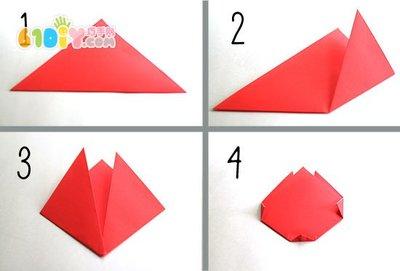 彩虹论坛折纸作品交流教程图解折花-郁金香2-34kb