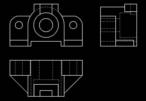 请问下这个组合体的三视图怎么画