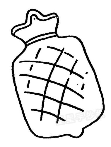卡通简笔画 热水袋简笔画 热水袋简笔画图片,知识 关于热水袋的知识