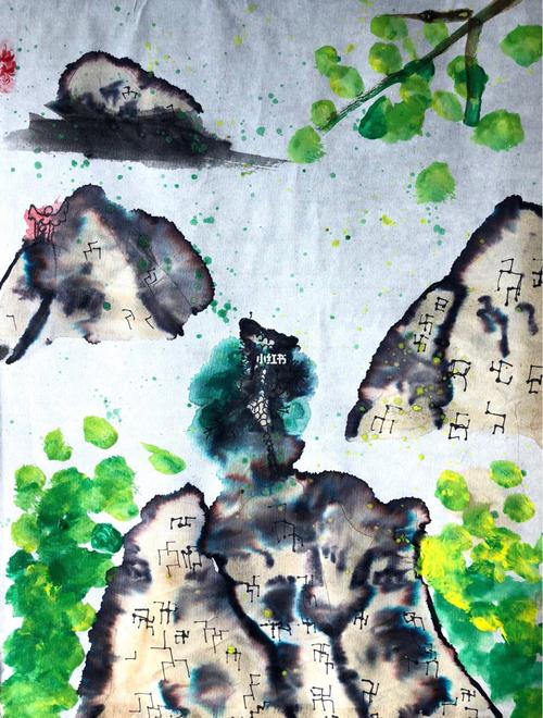 创意美术-学画山水画_创意美术_山水画_铅笔_国画_颜料_文化_绘画