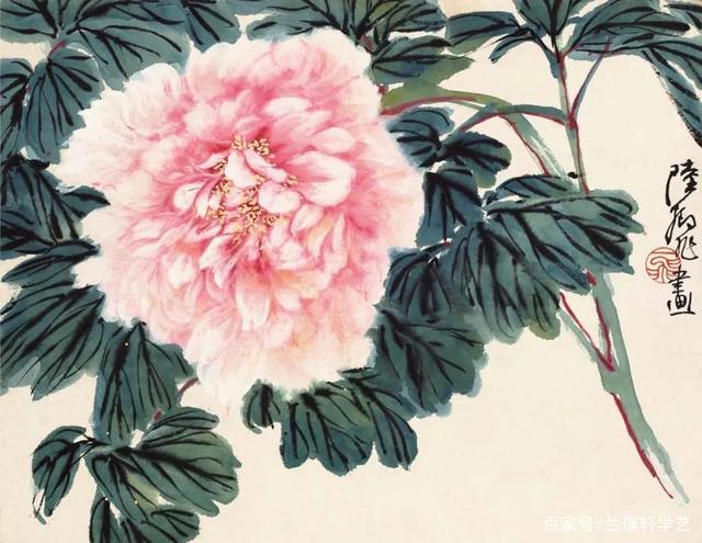 唯有牡丹真国色,花开时节动京城:陆抑非写意牡丹