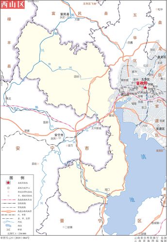 西山区标准地图_昆明地图库_地图窝