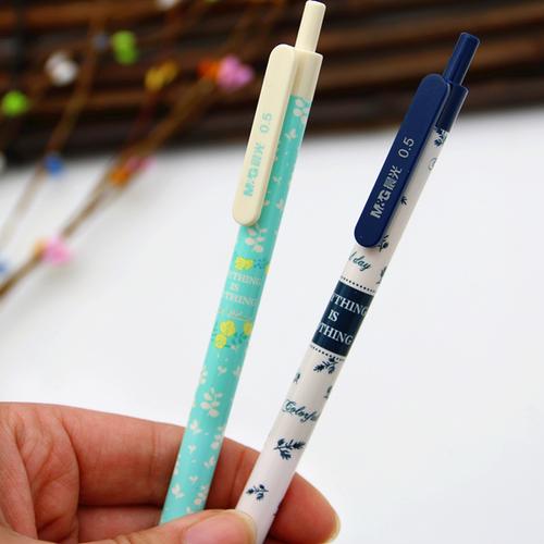 5 晨光文具初色系列按动圆珠笔蓝 包邮