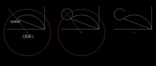 cad画圆弧与已知圆弧相切,两圆弧有一端点重合