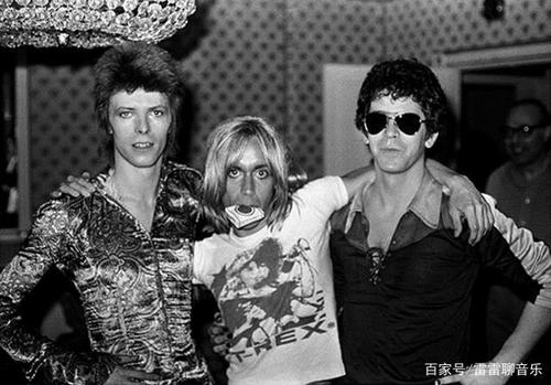 lou reed与"朋克教父"伊基·波普(iggy pop)&大卫·鲍伊(david bowie)